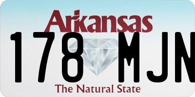 AR license plate 178MJN