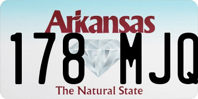 AR license plate 178MJQ
