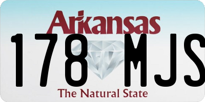 AR license plate 178MJS