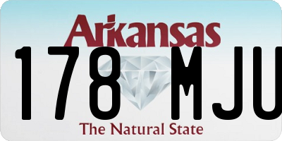 AR license plate 178MJU