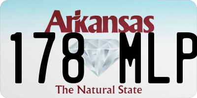 AR license plate 178MLP