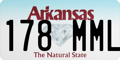 AR license plate 178MML