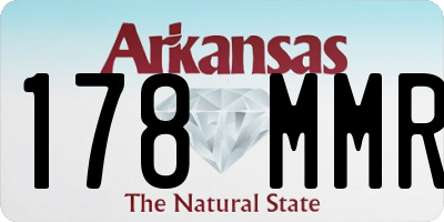 AR license plate 178MMR