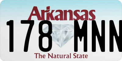 AR license plate 178MNN