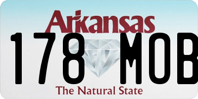 AR license plate 178MOB