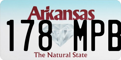 AR license plate 178MPB