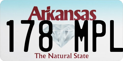 AR license plate 178MPL