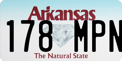 AR license plate 178MPN