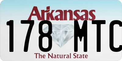 AR license plate 178MTC