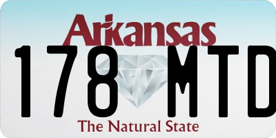 AR license plate 178MTD