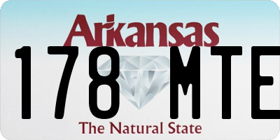 AR license plate 178MTE