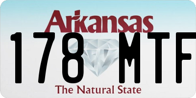 AR license plate 178MTF