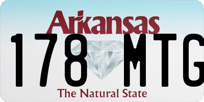 AR license plate 178MTG