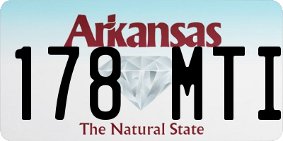 AR license plate 178MTI