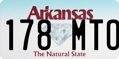 AR license plate 178MTO