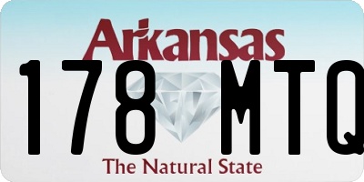 AR license plate 178MTQ
