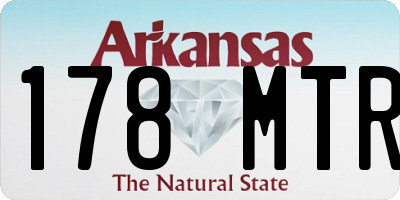 AR license plate 178MTR