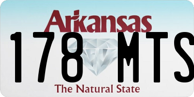 AR license plate 178MTS