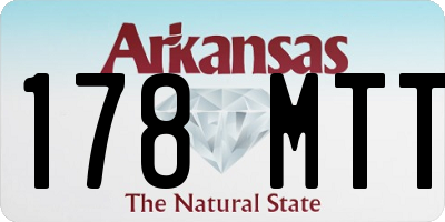 AR license plate 178MTT