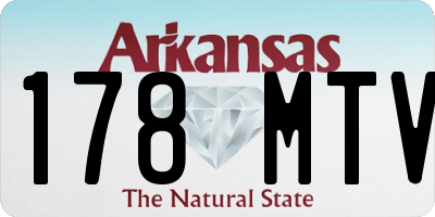 AR license plate 178MTV
