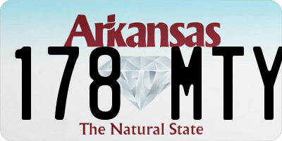 AR license plate 178MTY