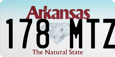 AR license plate 178MTZ