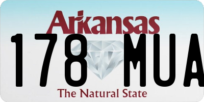 AR license plate 178MUA