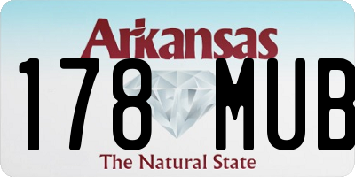 AR license plate 178MUB