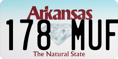 AR license plate 178MUF