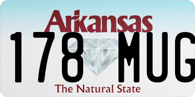 AR license plate 178MUG