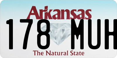 AR license plate 178MUH