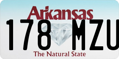 AR license plate 178MZU