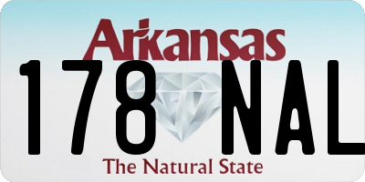 AR license plate 178NAL