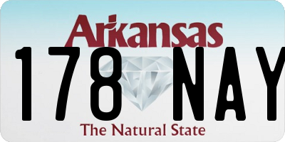 AR license plate 178NAY