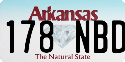 AR license plate 178NBD