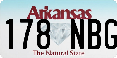 AR license plate 178NBG
