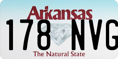 AR license plate 178NVG
