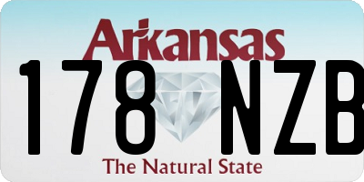 AR license plate 178NZB