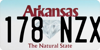 AR license plate 178NZX