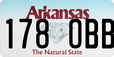 AR license plate 178OBB