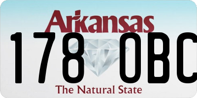 AR license plate 178OBC