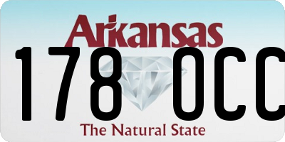 AR license plate 178OCC