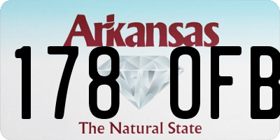 AR license plate 178OFB