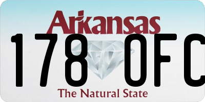 AR license plate 178OFC