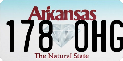 AR license plate 178OHG
