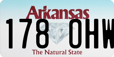 AR license plate 178OHW