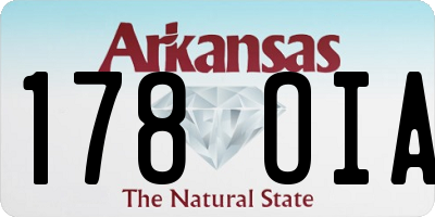 AR license plate 178OIA