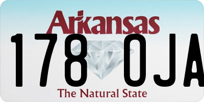 AR license plate 178OJA