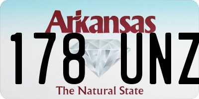 AR license plate 178UNZ