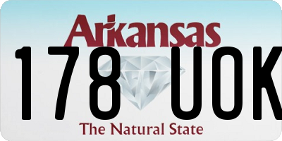 AR license plate 178UOK